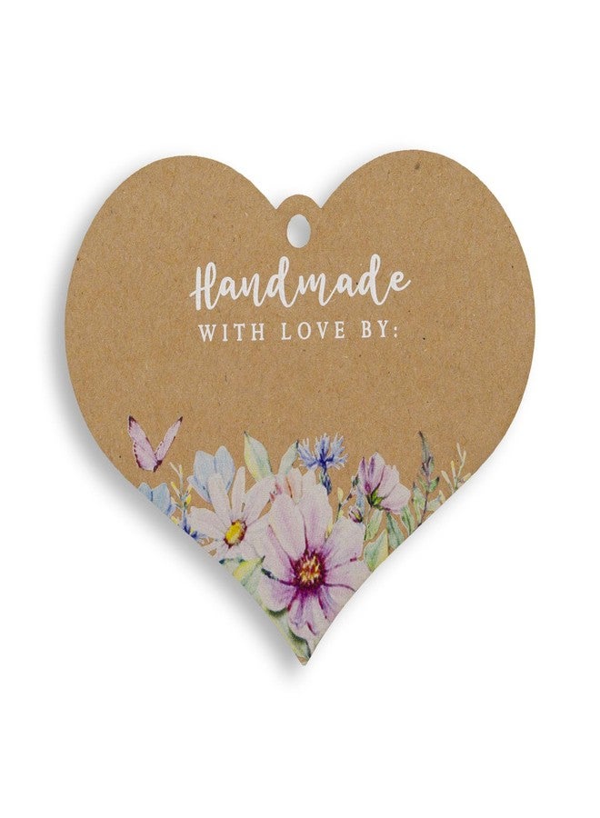 Summer-Ray.com Summer-Ray 50pcs Handmade with Love Gift Tags Add a Personal Touch to Your Special Gifts (Kraft Brown) - Image 1